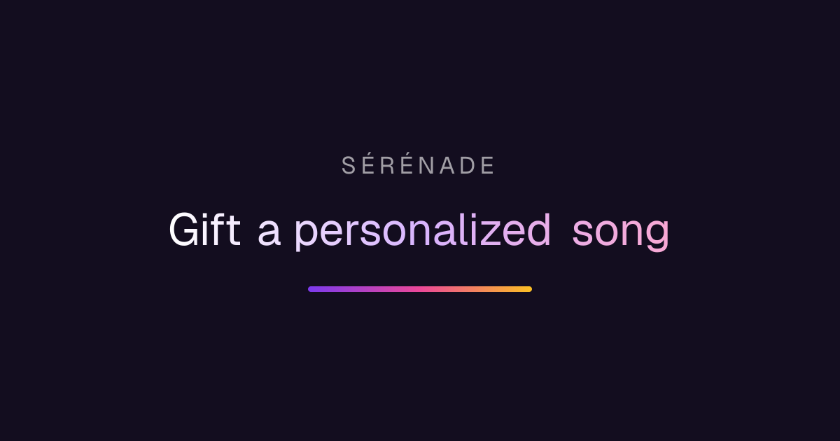 I built a site that turns 3 anecdotes about someone into a full personalized song — launched this  logo